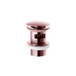 Válvula Click-Clack de lavatório e bidé Rosa Gold