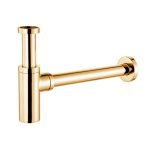 Sifão de garrafa cilíndrico Dourado