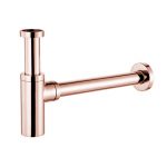 Sifão de garrafa cilíndrico Rosa gold