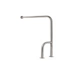 Apoio de banheira ou chuveiro direito com três pontos de fixação