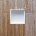 Nicho 295 x 295 x 80 mm em Solid Surface Branco