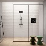 Nicho 295 x 295 x 80 mm em Solid Surface Preto