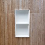Nicho Duplo 295 x 595 x 80 mm em Solid Surface Branco