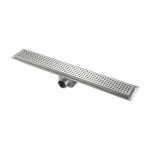 Calha de duche em inox 80 x 10cm