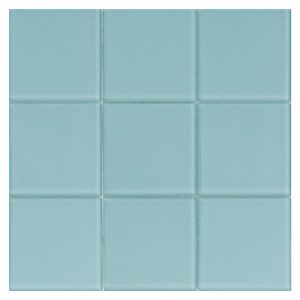 Pastilha Architect Glass C65 Cyan Mate - 30x30cm