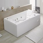 Banheira de Hidromassagem Twin em Acrílico Branco Gloss