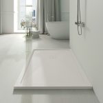 Edge shower tray