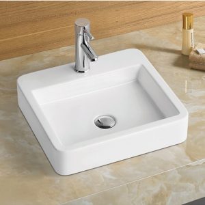 Lavatório Quadrado Branco - RS7063D