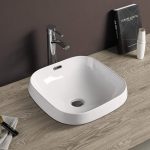 Lavatório Quadrado Branco - RS78210