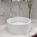 Lavatório em Pó de Pedra com Tampa de Válvula - RSC3B