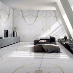Lâmina em Porcelânico Apollo White - Polido - 260x120cm