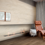Lâmina em PorcelânicoTrav. Navona Bianco - Mate 120x260cm