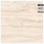 Porcelanico 120x120 Travertino Navona branco Pol
