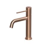 Monocomando Smooth de lavatório Rose Gold Escovado
