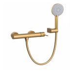 Monocomando Smooth de Duche Dourado Escovado