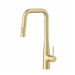 Monocomando Smooth de cozinha Dourado Escovado