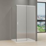 Resguardo de Duche Frontal Timeless 2,00M + Painel Lateral Fixo de 80CM