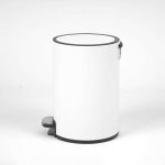 Balde 5L pedal Branco mate