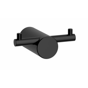 Cabide duplo SMOOTH Preto Mate