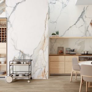 Lâmina em Porcelânico Calacatta Bellissimo - Polido 120x260cm