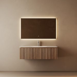 Móvel suspenso Stria 120cm Wallnut