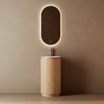 Lavatório Pdestal com armário Oak