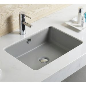 Lavatório de Encastre por Baixo Grey Mate