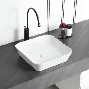 White Gloss Countertop Washbasin