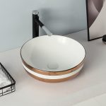 Lavatório de pousar rose Gold