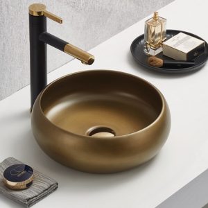 Lavatório de pousar Cobre